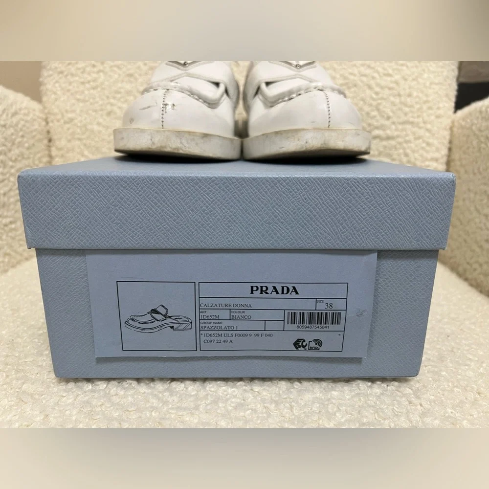 Prada Bianco White Mules - Picture 3 of 3